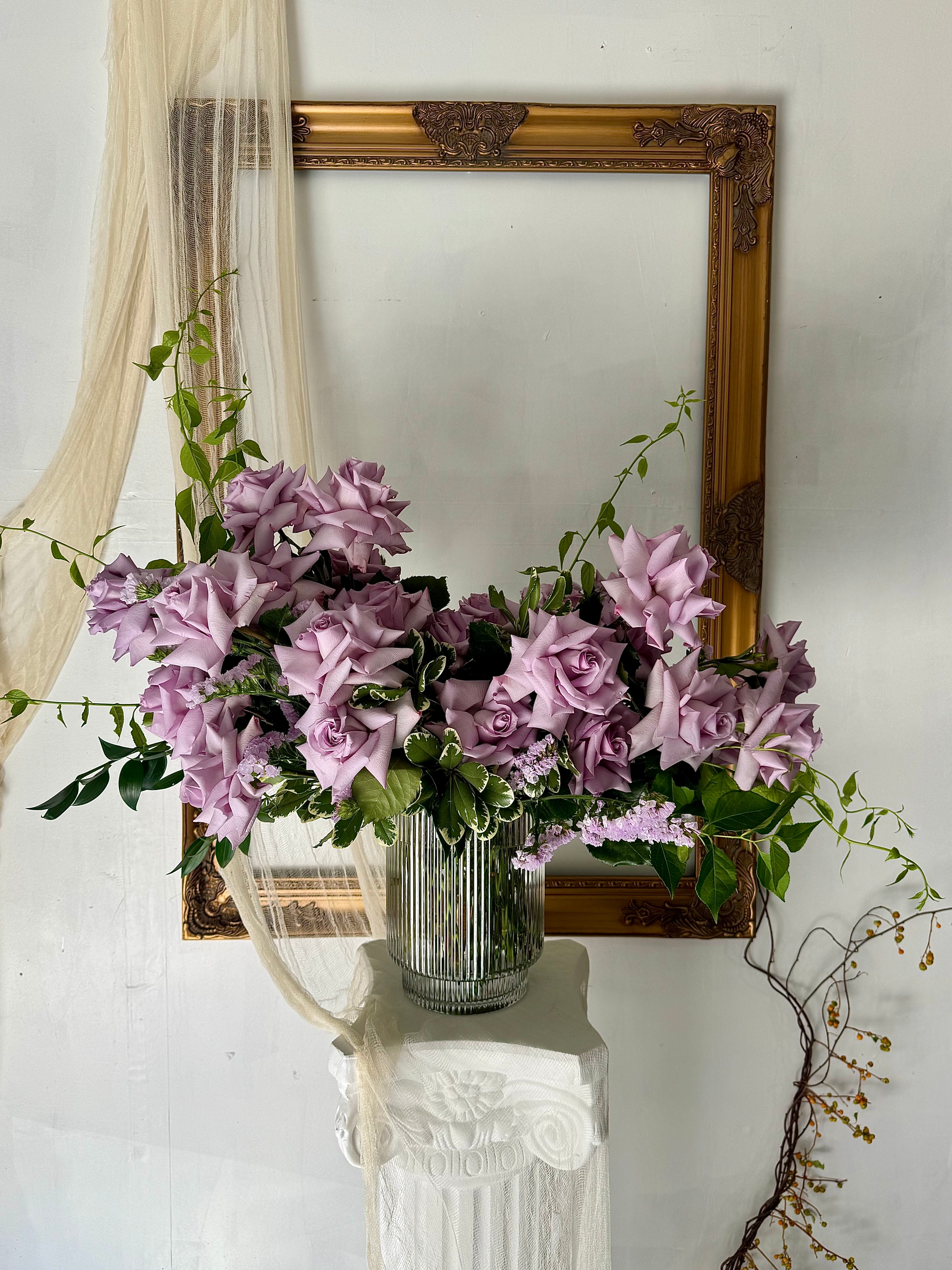 Love’s Whisper Rose Arrangement - Dozen Rose Arrangement